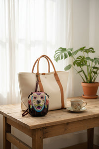 Sugar Dog Wristlet leather coin purse wallet