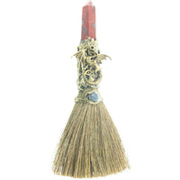 Red Jasper Dragon Wicca Broom