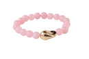 Stone Style Pressed Gold Beaded Bracelet