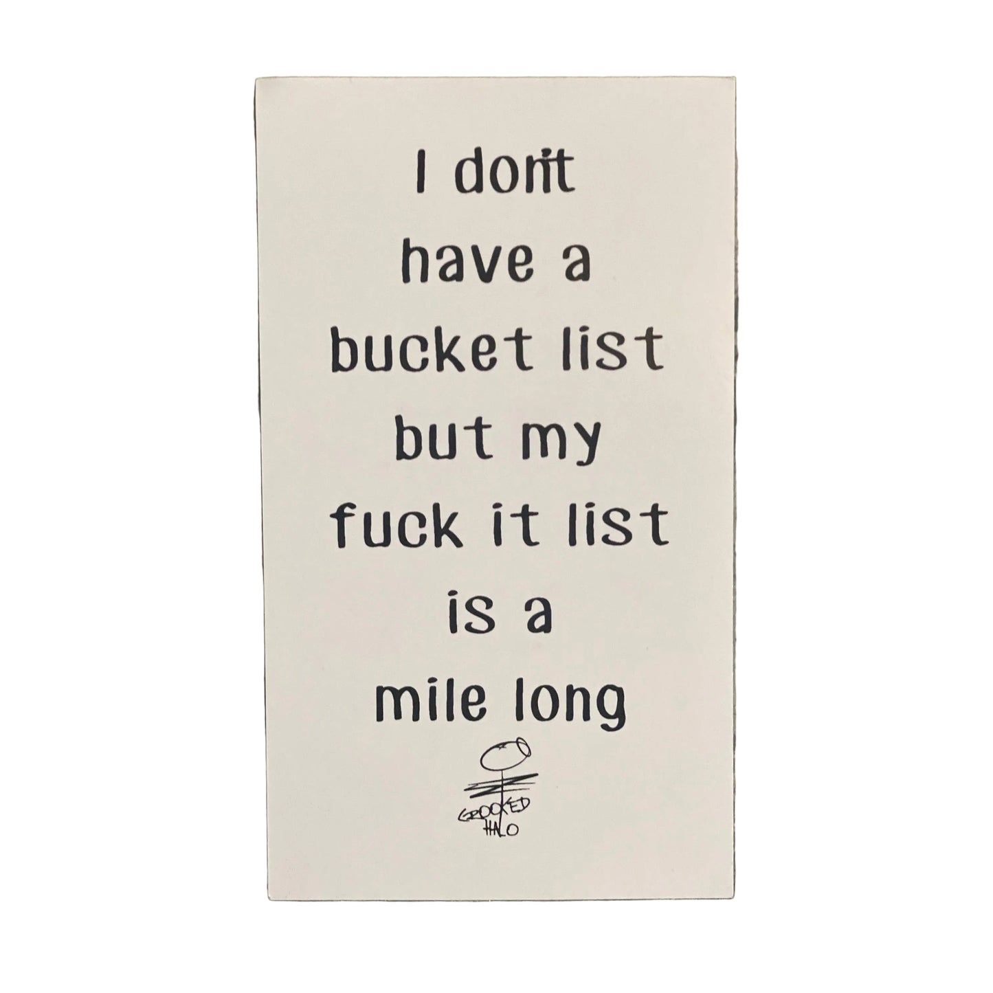 Bucket/Fuckit List Magnet