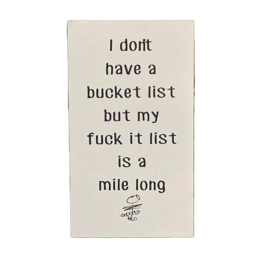Bucket/Fuckit List Magnet