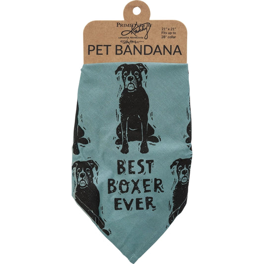 Boxer/Love My Human Large Pet Bandana