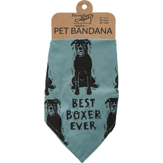 Boxer/Love My Human Large Pet Bandana