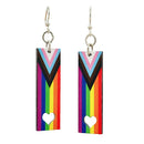 Inclusive Pride Wooden Earrings