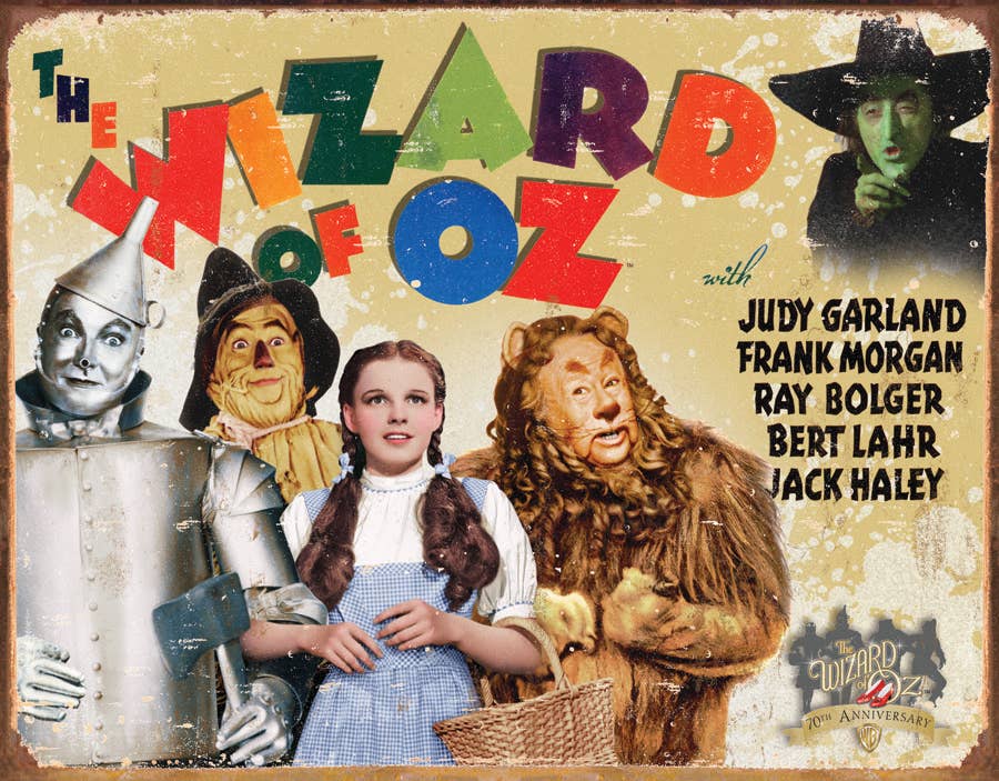 Wizard of Oz – 70th Anniversary Tin Sign