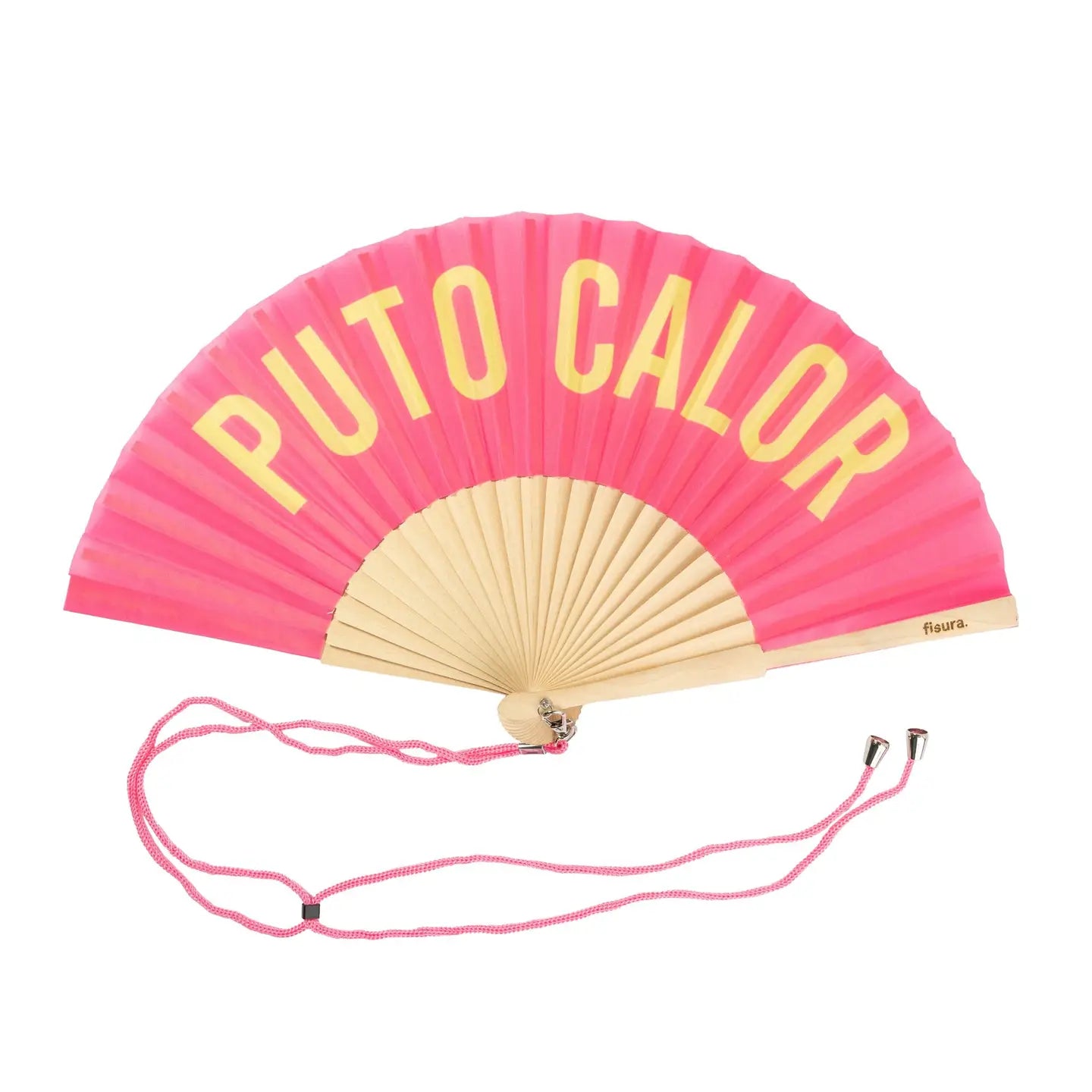 Pink and Yellow “Fucking Heat” Fan