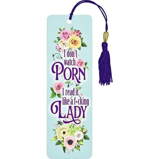 I Don't Watch Porn Beaded Bookmark