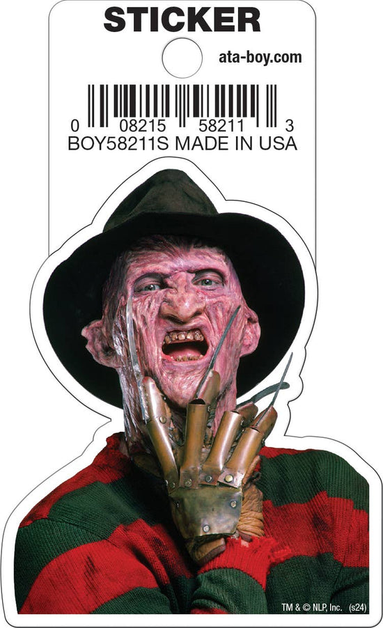 Horror Movies Freddy Krueger Die Cut 3" Vinyl Sticker