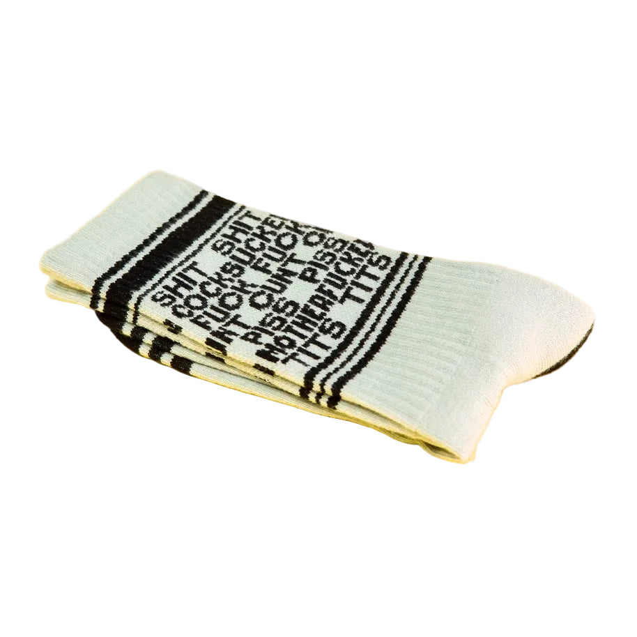 Dirty Words Gym Crew Socks
