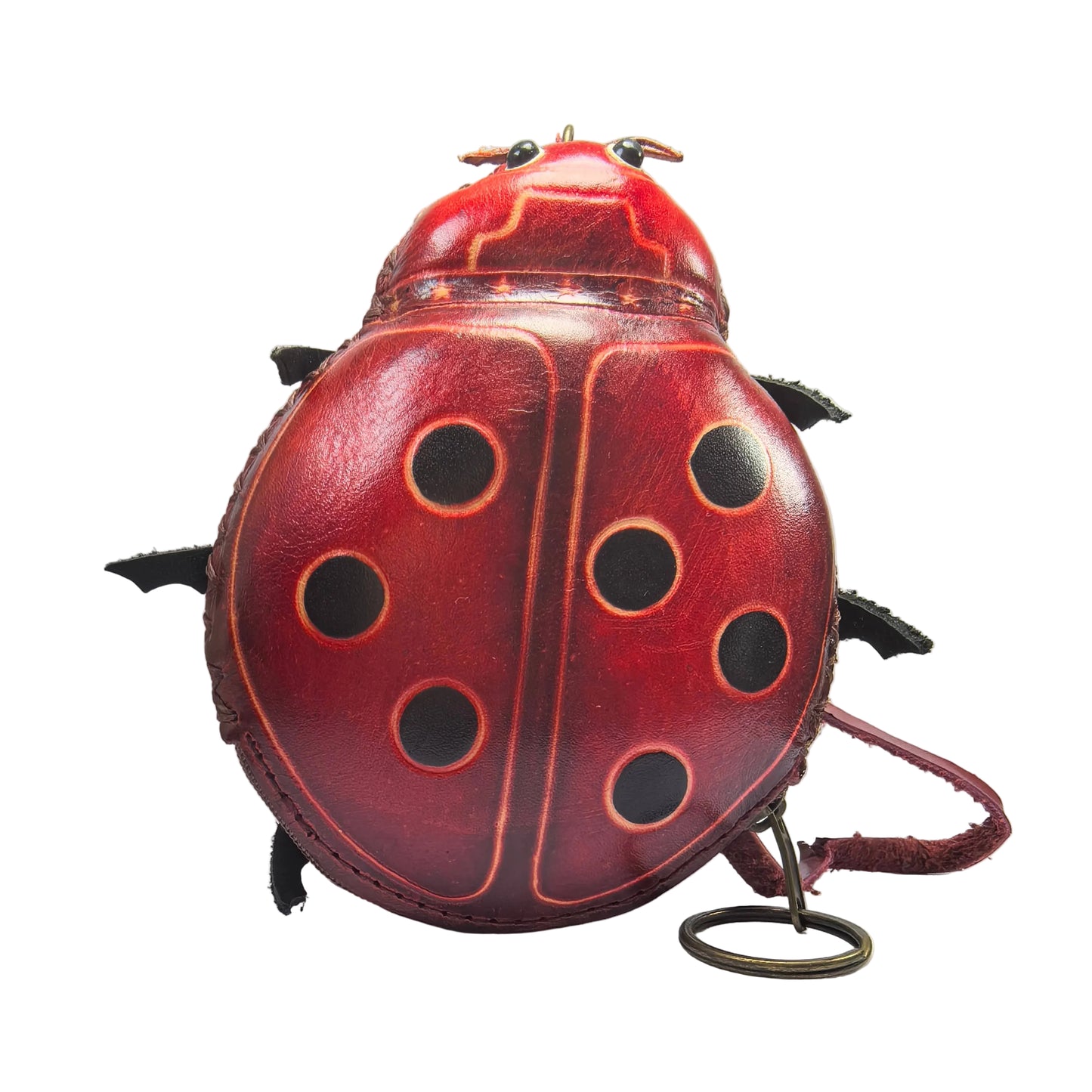 Ladybug Wristlet Leather Coin Purse Wallet