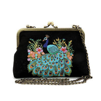 Peacock Kisslock Bag