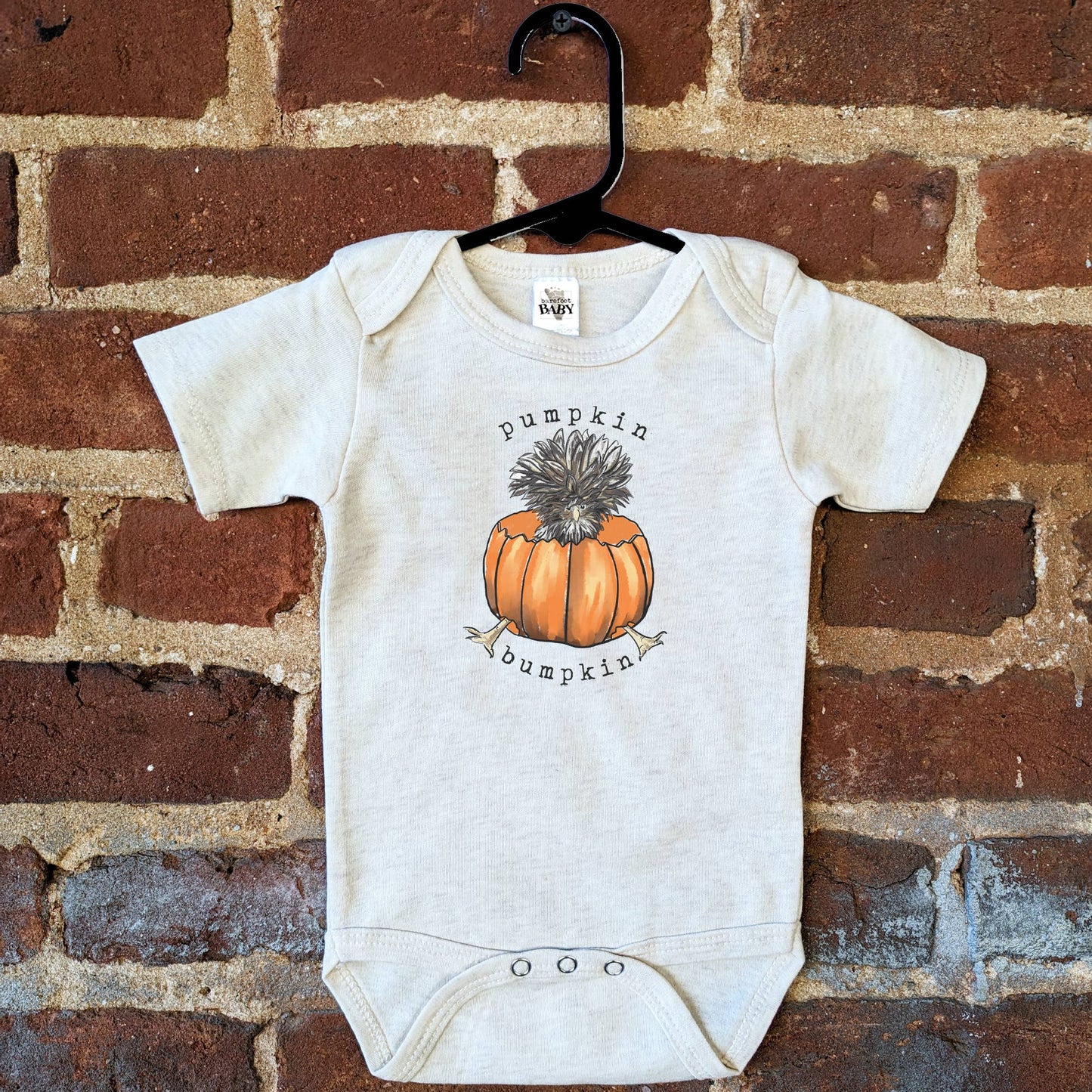 Pumpkin Bumpkin Funny Chicken Fall Farm Baby Clothing