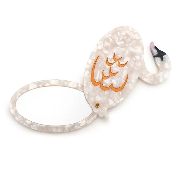 Swing-Hinge Folding Compact Mirror Swan