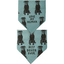 Boxer/Love My Human Large Pet Bandana