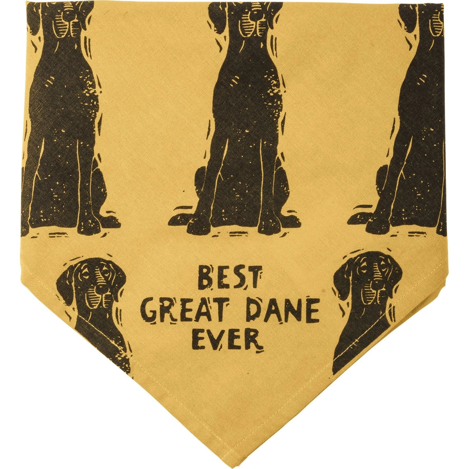 Great Dane/Love My Human Large Pet Bandana