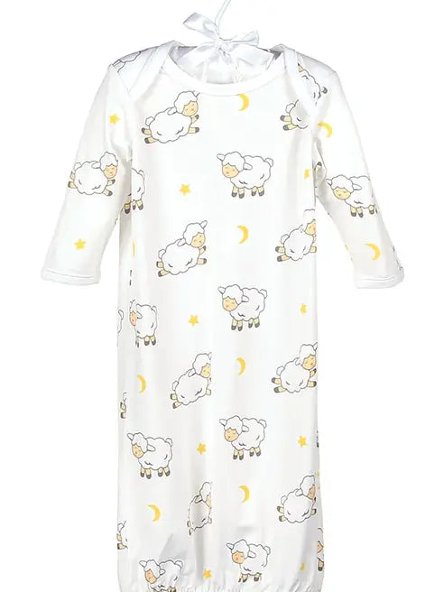 Lovie the Lamb Bamboo Sack Gown
