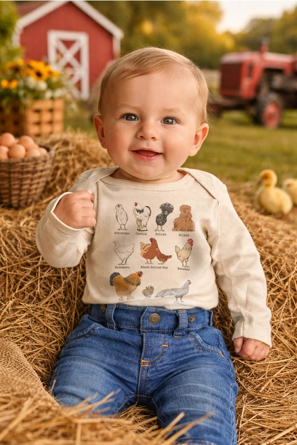 Chicken Breeds Onesie