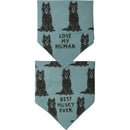 Husky/Love My Human Large Pet Bandana