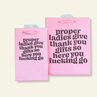 Proper Ladies Say Thanks Gift Bag