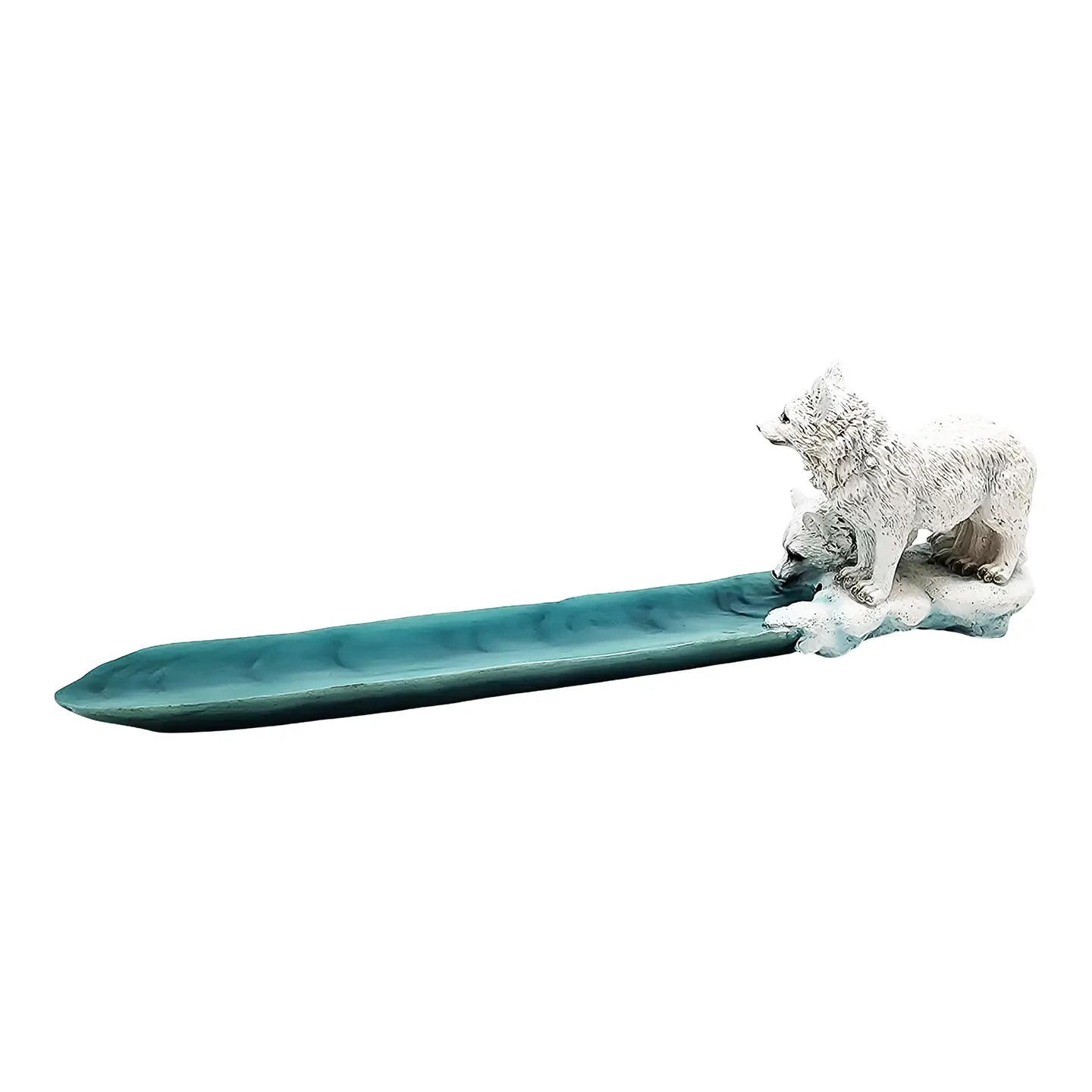 Wolves Drinking Incense Burner