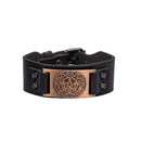 Tree of Life Brown Vegan Leather Adjustable Bracelet