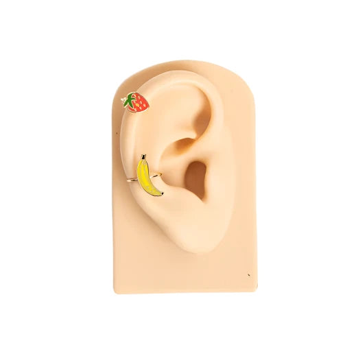 Strawberry & Banana Ear Cuffs