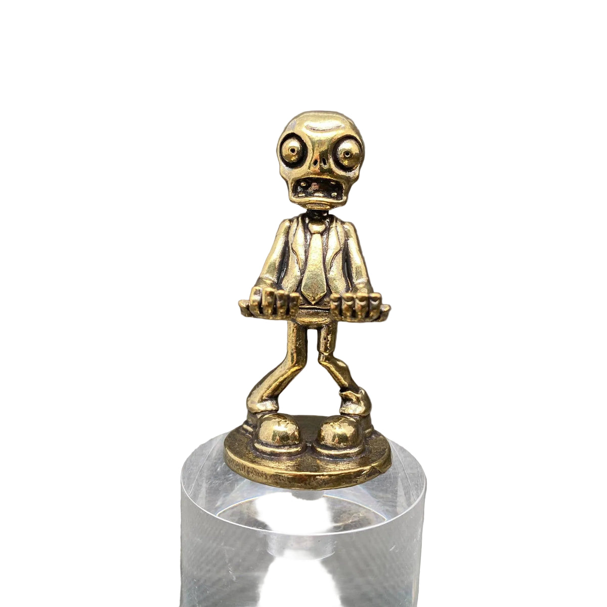 Brass Zombies In Suits Crafts Decoration Desktop Ornaments
