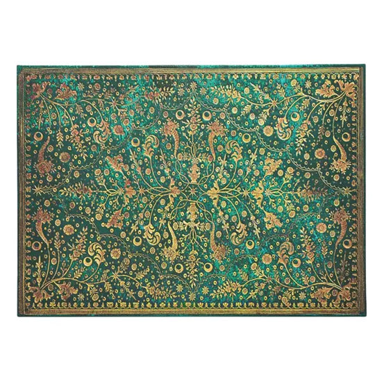 Emerald Flower Document Folder