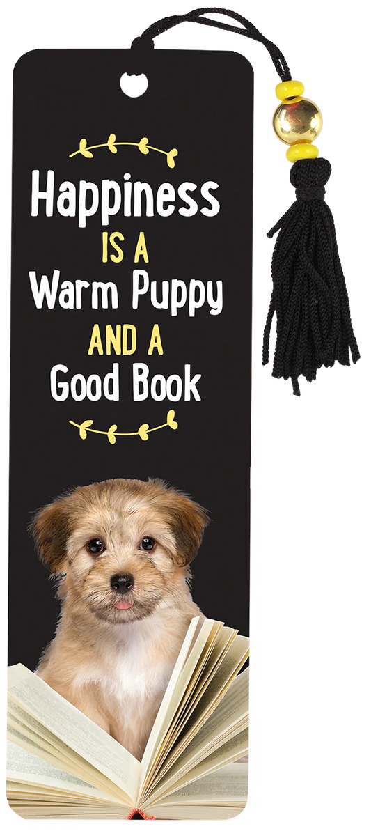 Warm Puppy Good Book Beaded Bookmark