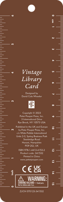 Vintage Library Card BeadedBookmark