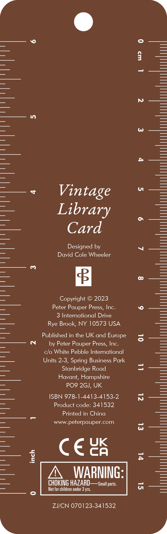 Vintage Library Card BeadedBookmark