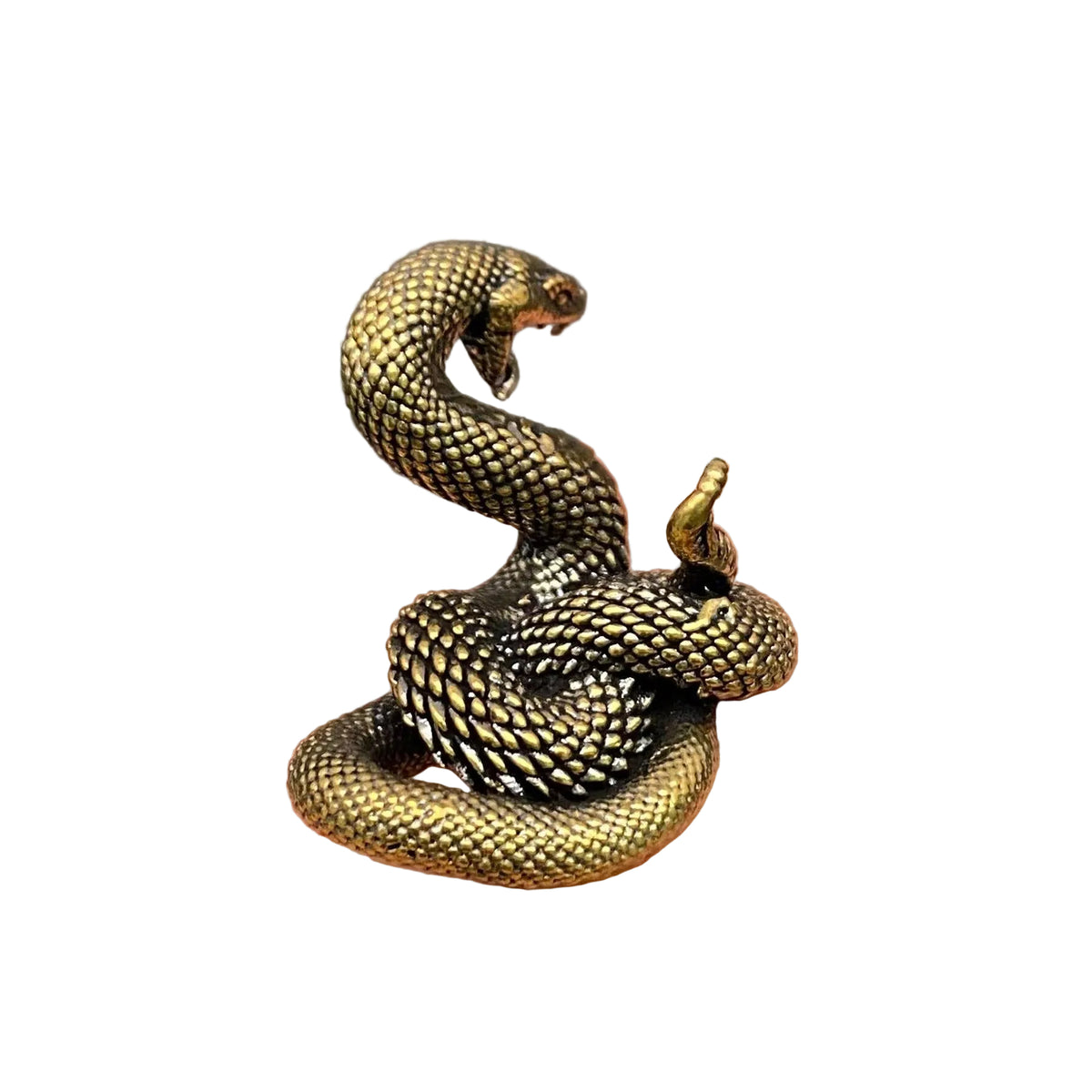 Brass Python Snake Crafts Desktop Ornaments Decoration