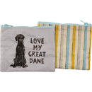 Love My Great Dane Zipper Wallet