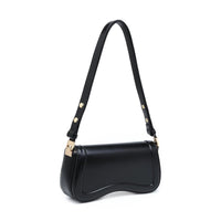 Wave Front Baguette Shoulder Bag