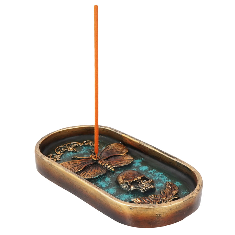 Moth & Skull Incense Burner