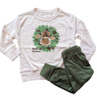Cow Christmas Pajamas for Kids | Western Christmas PJ sets
