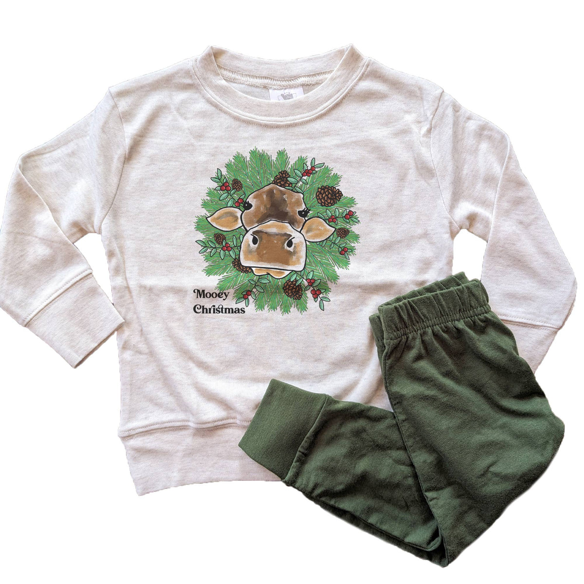 Cow Christmas Pajamas for Kids | Western Christmas PJ sets