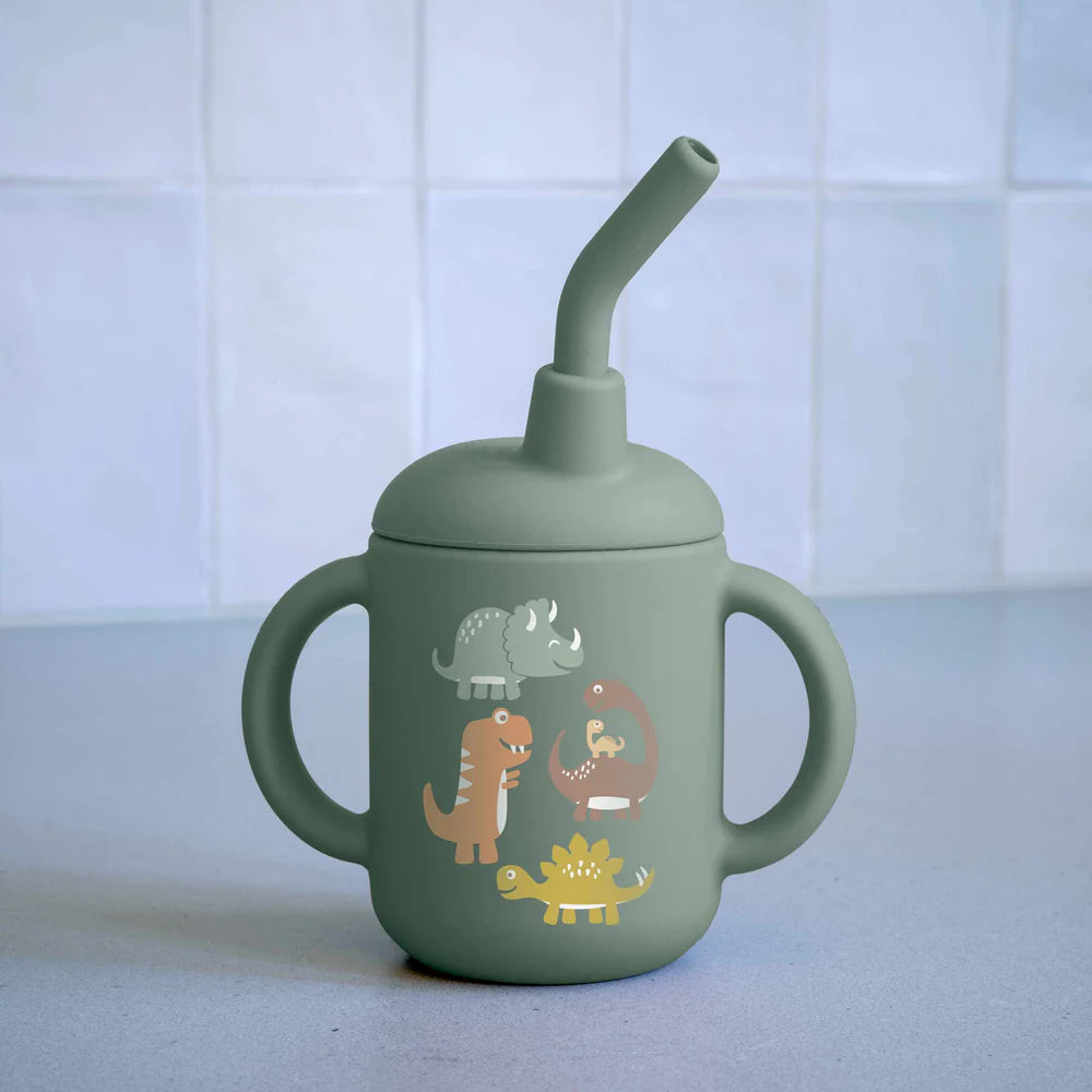 Baby Dinosaur Silicone Sippy Cup