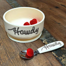 Howdy Silicone Suction Bowl & Spoon Set