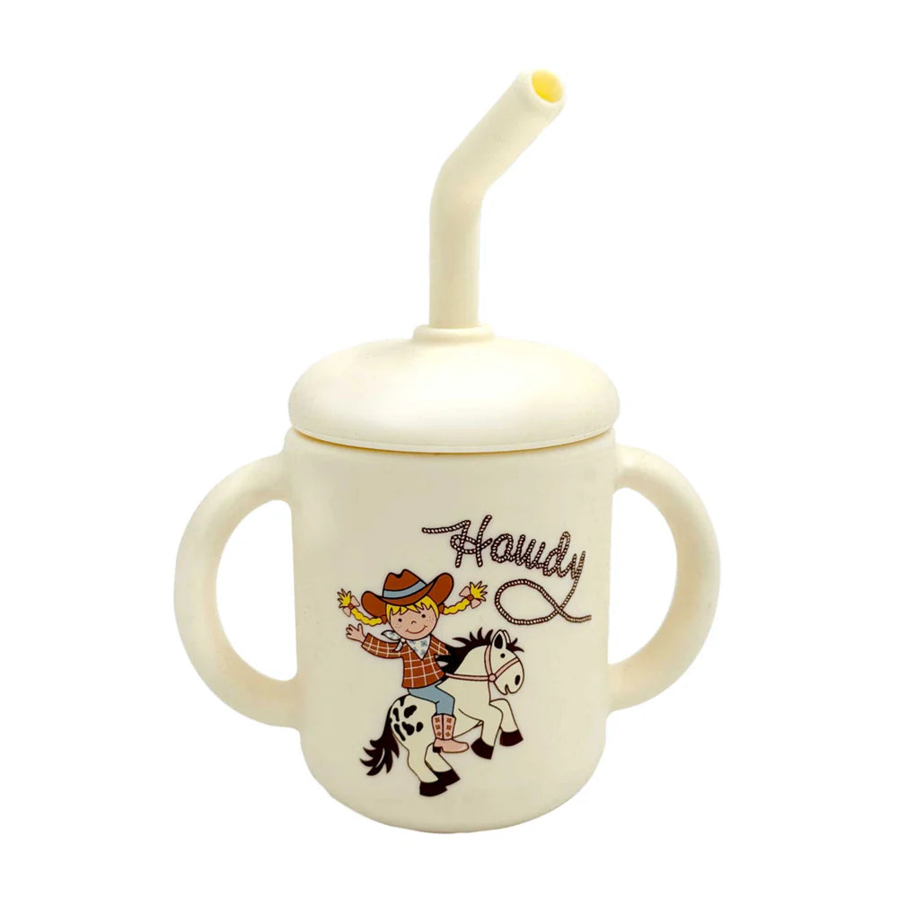 Howdy Cowgirl Silicone Sippy Cup