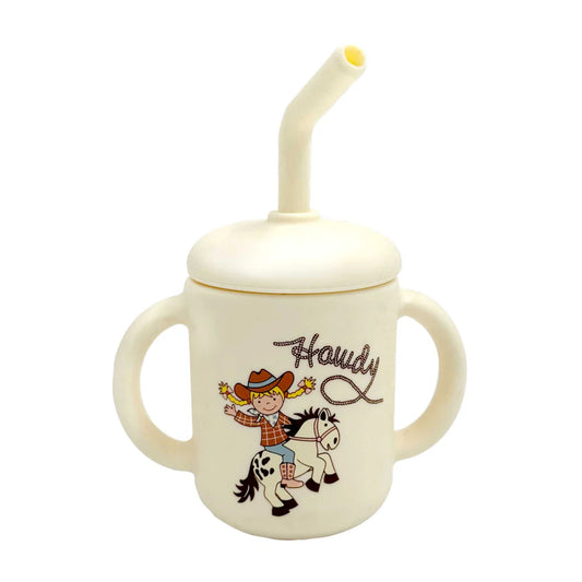 Howdy Cowgirl Silicone Sippy Cup