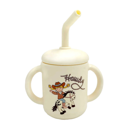 Howdy Cowgirl Silicone Sippy Cup