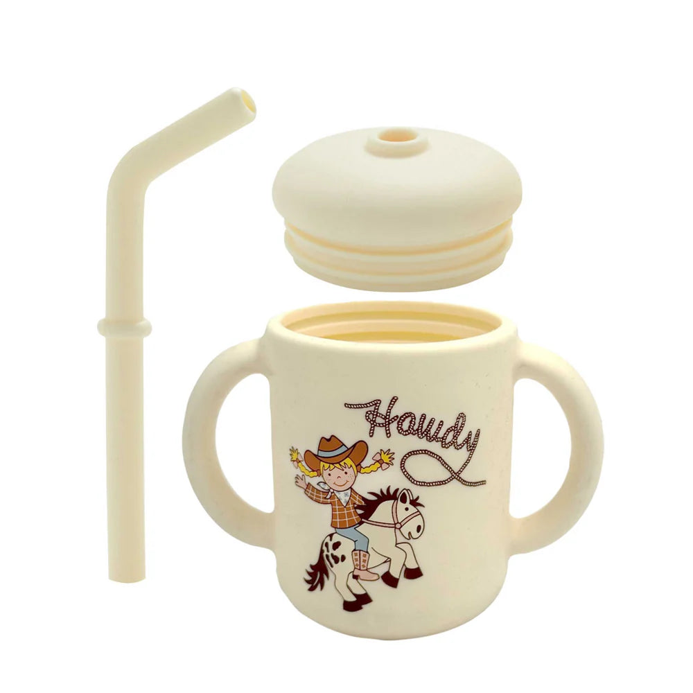 Howdy Cowgirl Silicone Sippy Cup