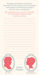 Jane Austen Lovers Notepad