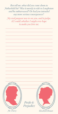 Jane Austen Lovers Notepad