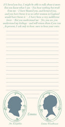 Jane Austen Lovers Notepad