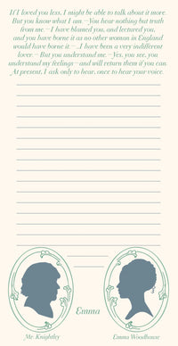 Jane Austen Lovers Notepad