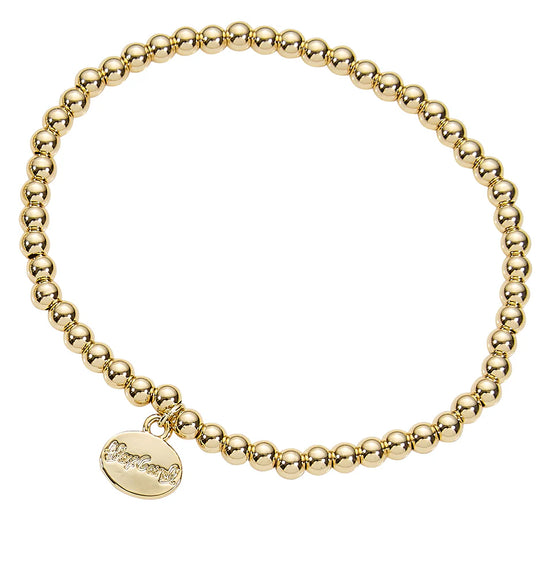 Alex Carol Gold Ball Bracelet-4mm