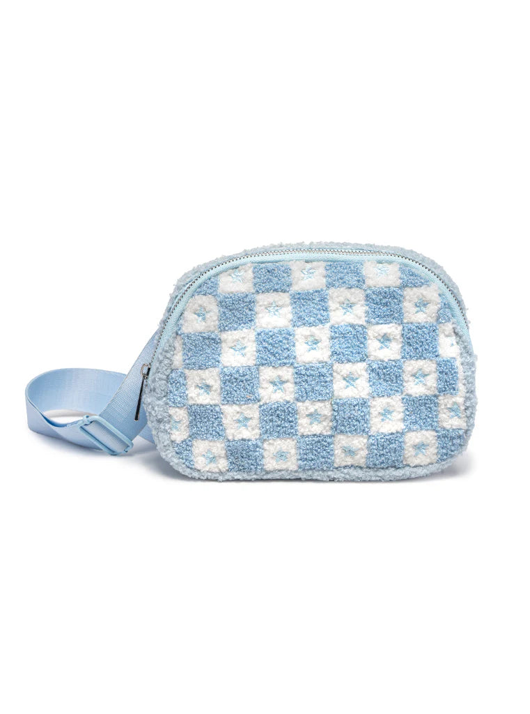 Star Checkered Belt Bag