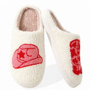 Cozy Pink Cowboy Hat & Boot Slippers